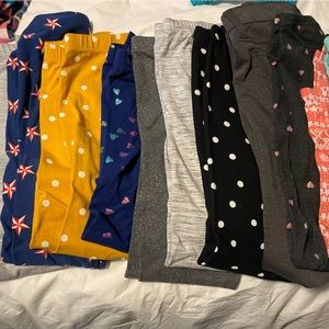 Girls size 10-12 legging lot.